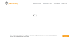 Desktop Screenshot of peakliving.com