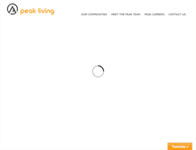 Tablet Screenshot of peakliving.com